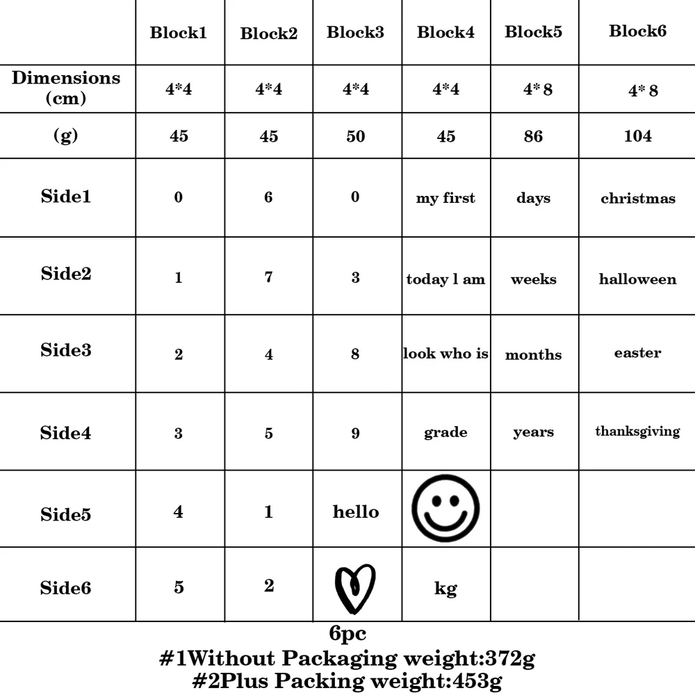 6 قطعة/1 مجموعة الطفل شهر خشبي معلم الزان كتلة مربع محفورة الوليد الولادة شهر عيد ميلاد معلم كتلة التصوير الدعائم
