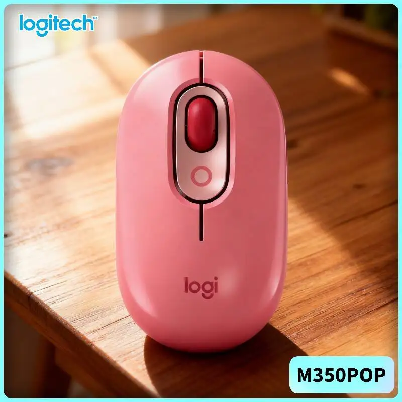 Logitech   POP Pebble Wireless Mouse High-Precision Tracking Magnetic Receiver Slim Fit for Laptop Sleeve Messenger Bags