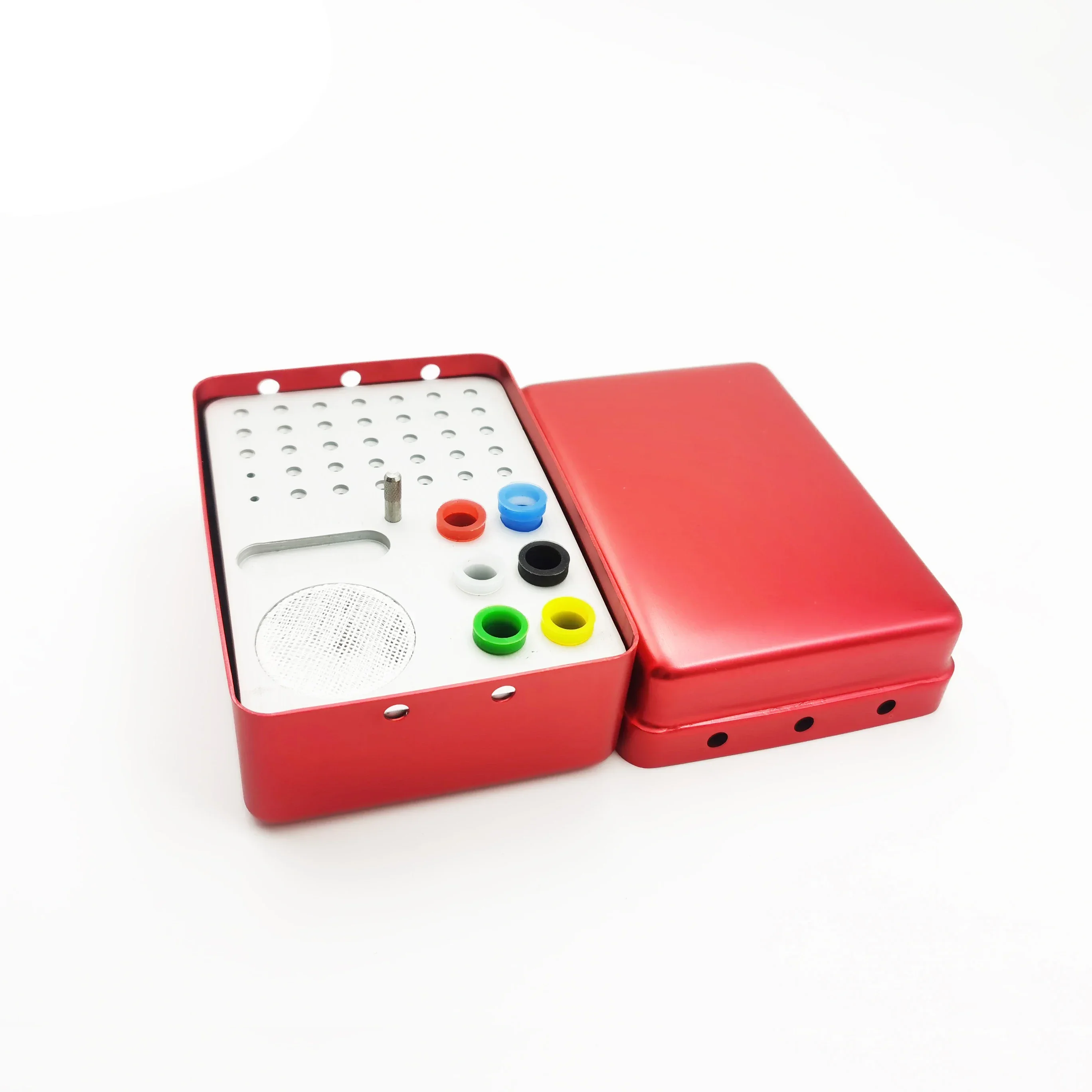 35 Holes Dental Sterilization Endo File Holder Dental Autoclave Box Diamond Drills Stand  Dentist Tools