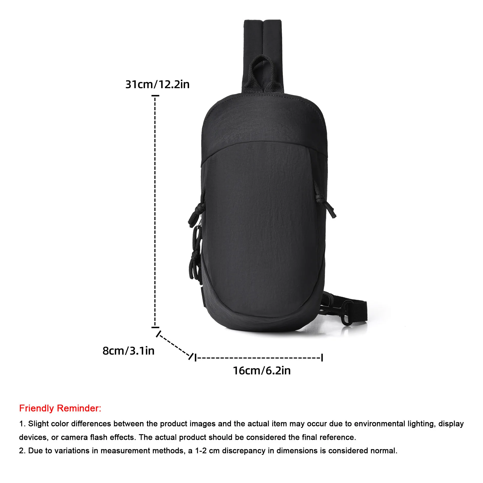 Bolso de Pecho Casual Unisex de Gran Capacidad, Anti-Robo, con Protección RFID, Bolso de Hombro Ligero de Nailon para Hombre, Bolso Cruzado para Mujer