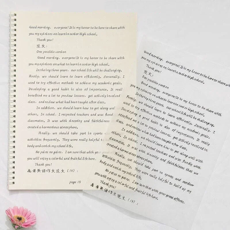 English handwritten copybook Cursive Writing English Calligraphy Copybook For Adult Children Exercise Handwriting Practice Book