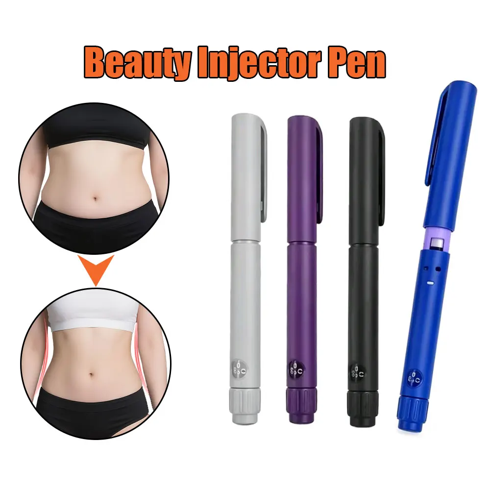 10PCS Adjustable Dosage 60U Magic Beauty Injection Pen Disposable Sterile Insulin Injection Pens Rotary Push purple