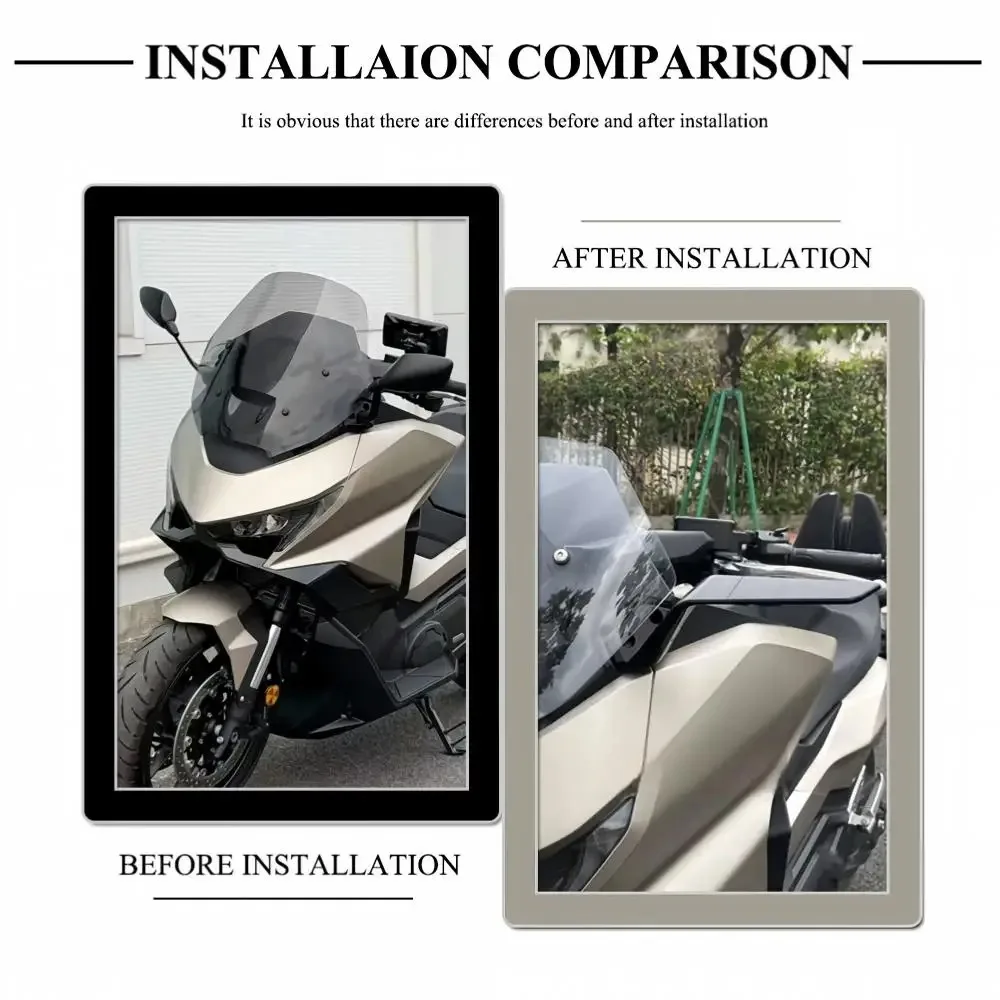 For FORZA 750 2025+ Motorcycle Rearview Mirror For Honda NSS 750 2025 2026  Invisible Adjustable Side Mirror Accessories