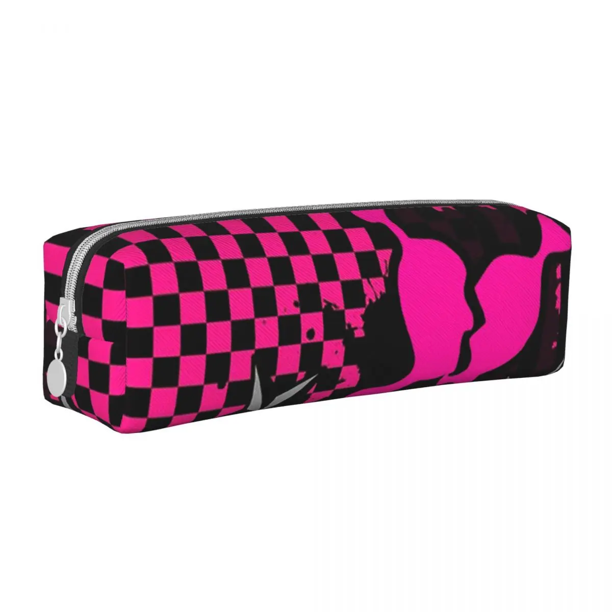 Punky Pink Emo Pencil Cases Large Capacity Pen Bags Pen Box For Boys Girls Students Stationery Pencil Pouch Cosmetic bag