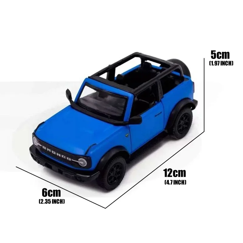 Nieuwe 1:36 Ford Bronco Suv Off-Road Hoge Imitatie Legering Auto Model Auto Decoratie Collectie Geschenk Speelgoed Spuitgieten Model Speelgoed