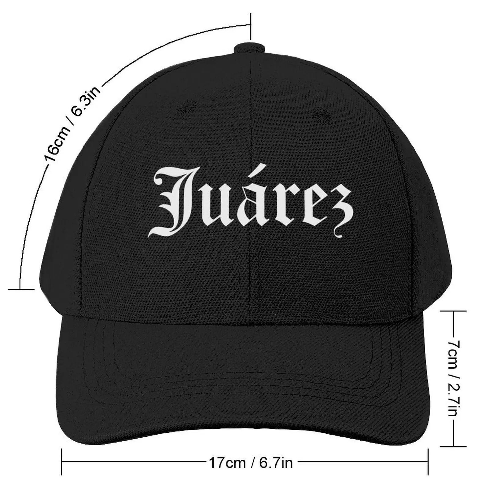 Juarez City Mexico Old English Chola Representing Gift Baseball Cap Visor custom Hat Ball Cap Male Women's