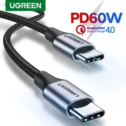 UGREEN 60W USB Type C To USB C Cable For Macbook iPad Samsung Xiaomi PD Fast Charging Charger Cord 3A Fast USB C Cable