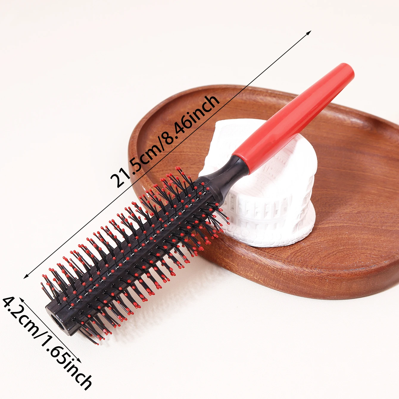 1Pc Quiff Roller Brush, Non-Slip All Hair Brush For Women and Men, Round Hair Brush Styles Rockabilly, Special for Real Hair Wig