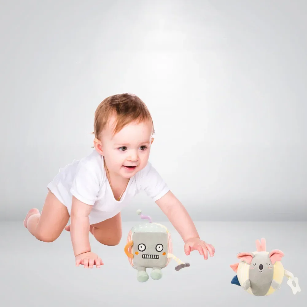[Funny]Robot Koala Plush doll Toy Butterfly Rattle Comforter soothing baby Toy Baby Stuffed Animals doll Christmas Gift For Kids