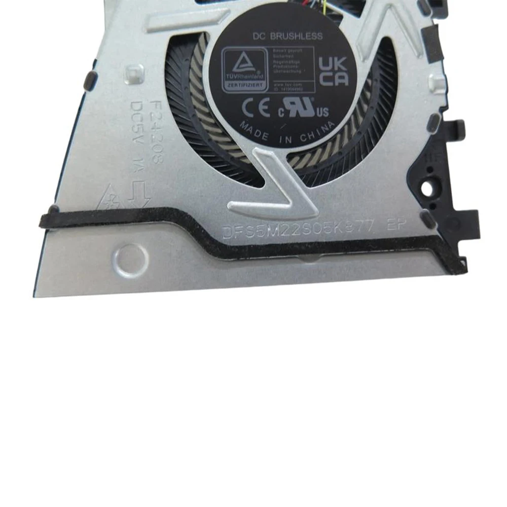 For ASUS For ROG Zephyrus G14 Compatible 13NR0LW0AP0201 DFS5M22S05K877 F24208 DC5V Replacement Laptop CPU Fan