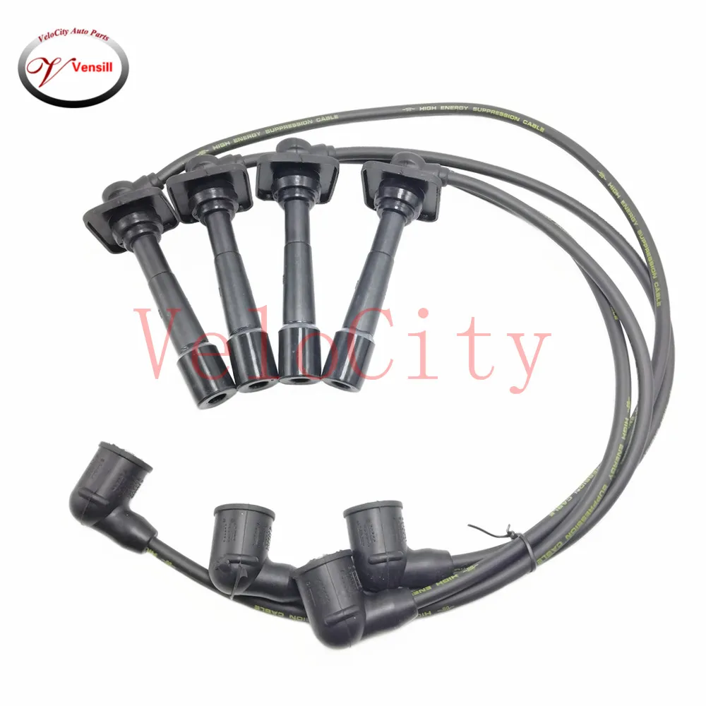 Juego de cables de bujía, Cable de encendido para Mazda 1998, 1,8l, parte No # FP39-18-140A, FP39-18-140, 2004-323