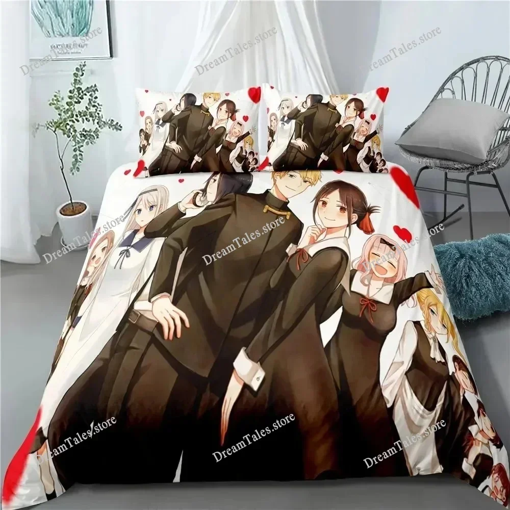 

Anime Kaguya-sama Love Is War Miyuki Shirogane Bedding Set Boys Girls Twin Queen Size Duvet Cover Pillowcase Bed Kids Adult029
