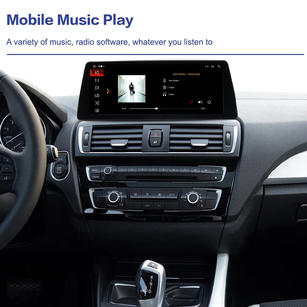 

10,25-дюймовый сенсорный экран Linux CarPlay Android Auto для BMW 1 серии 2013-2017 NBT Автомобильный GPS-навигатор Головное устройство Мультимедийный плеер