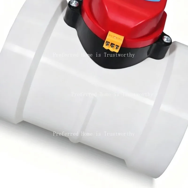 Suitable for PVC Motorized Air Damper Valve HVAC Duct Ventilation Check Valve 75/110/160/200mm 12V 24V 220V Air Flow Switch