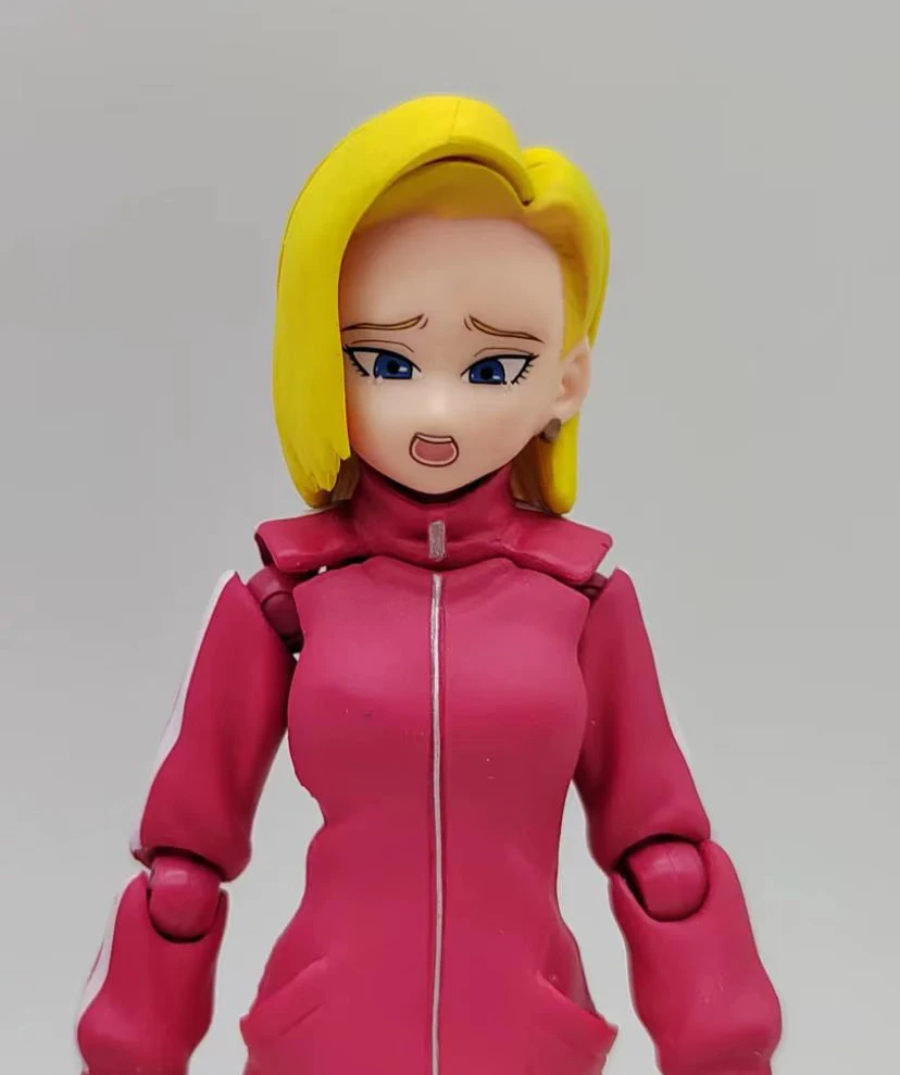 In Stock Dragon Ball Android 18 Heads Accessories Kit Anime Action Figures Android S.H.Figuarts Accessories Toys Models