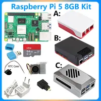 Raspberry Pi 5 Modelo Pi5 2GB/4GB/8GB RAM Opción KIt 27W Alimentación+Caja+Tarjeta 64GB+Leitor de tarjetas+Tarjeta RTC