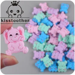 Kissteether Creative DIY Baby Products Cartoon Animal Elephant Silicone Toy  Molar Pacifier Chain Bracelet Small Accessories