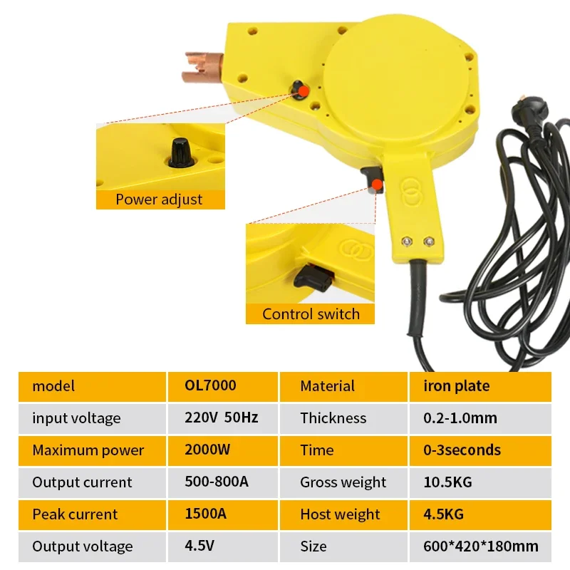 Professional Dent Puller Machine Electric Auto Spotter Dent Puller Welder Car Body Repair Equipment