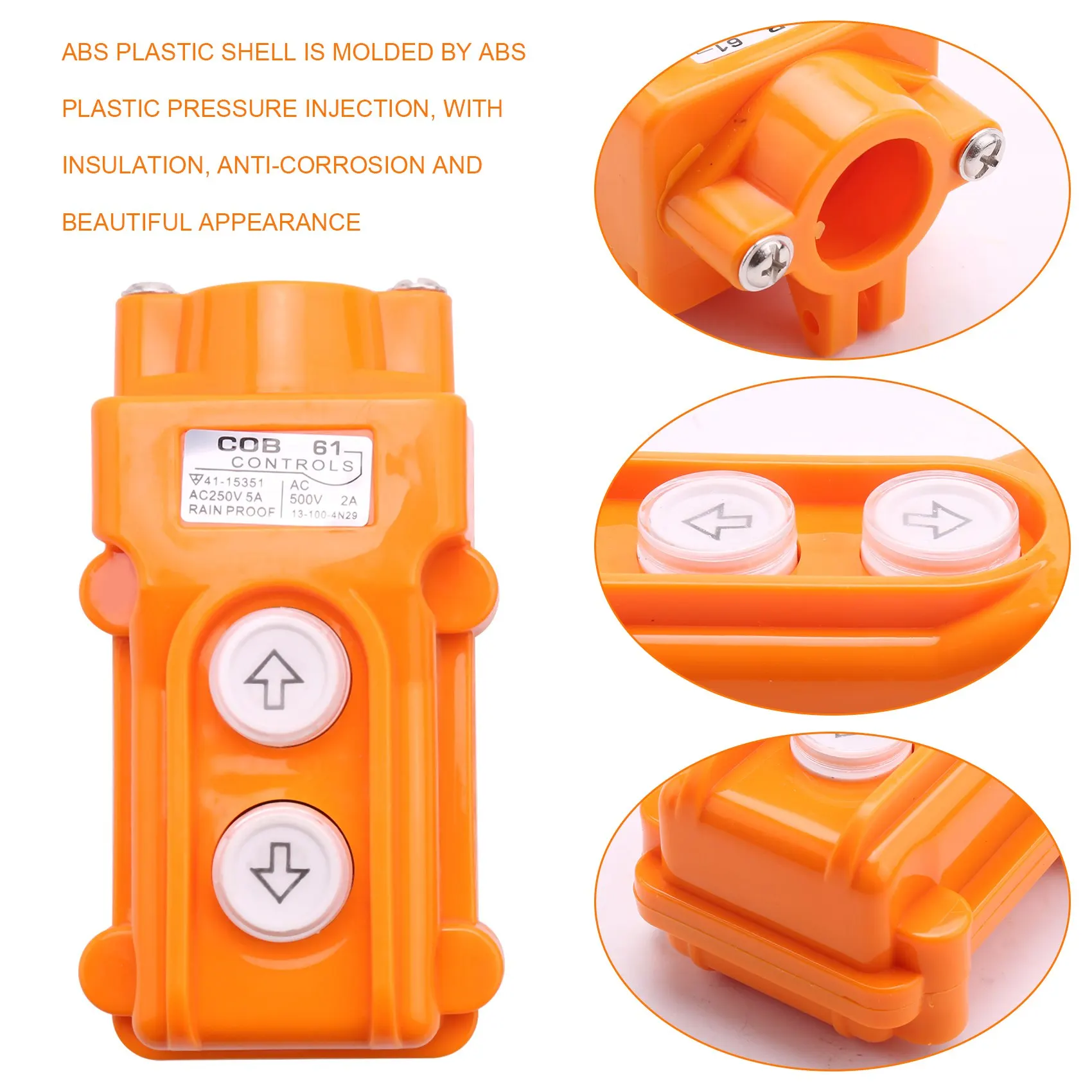 Новый водонепроницаемый подъемный кран, подвесной кнопочный переключатель станции вверх и вниз