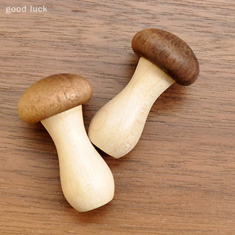 Support de baguettes en bois champignon, 2 pièces, Mini support de baguettes mignonnes, articles de cuisine de décoration pour la maison