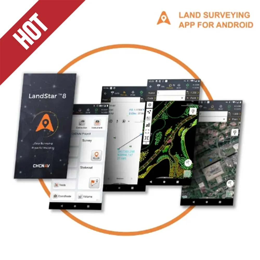 CHC Landstar8 Android Operating System RTK GNSS Measurement Operation Data Collection APP Program, Which Can Be Permanently Used