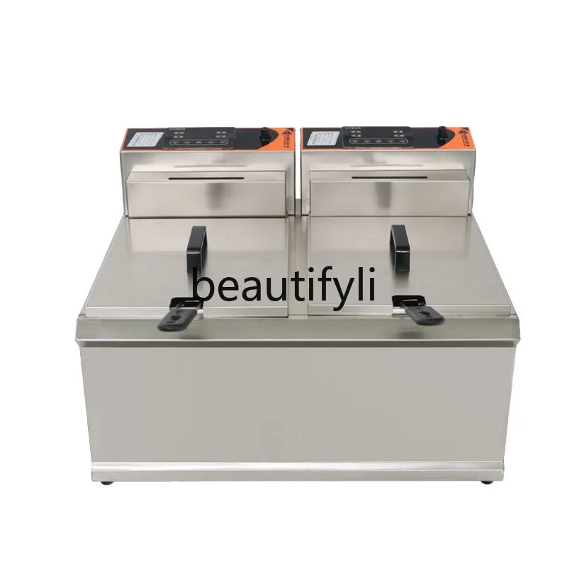 Einzylinder-Einzelbildschirm-Desktop-Elektrofritteuse Kommerzielle elektrische Fritteuse Burger Shop Küchenfritteuse
