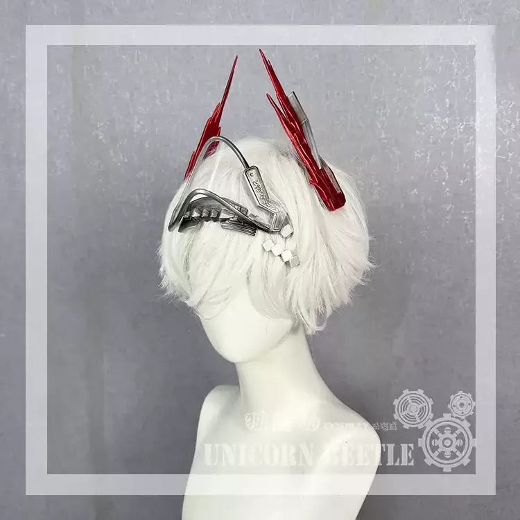 

Arknights Cosplay Fiammetta prop Headwear corner earrings exquisite craftsmanship make quadratic element COS