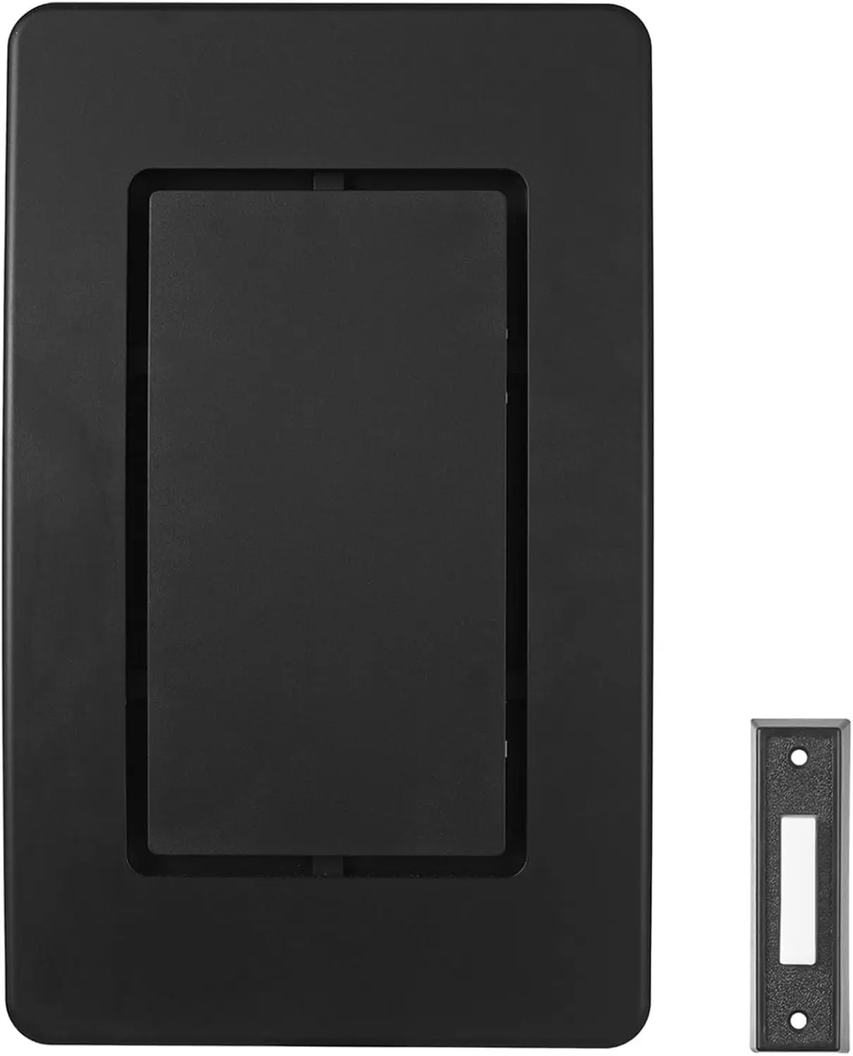 

Проводной механический дверной звонок с двумя мелодиями, кнопкой с подсветкой, простой установкой, черный пластиковый корпус