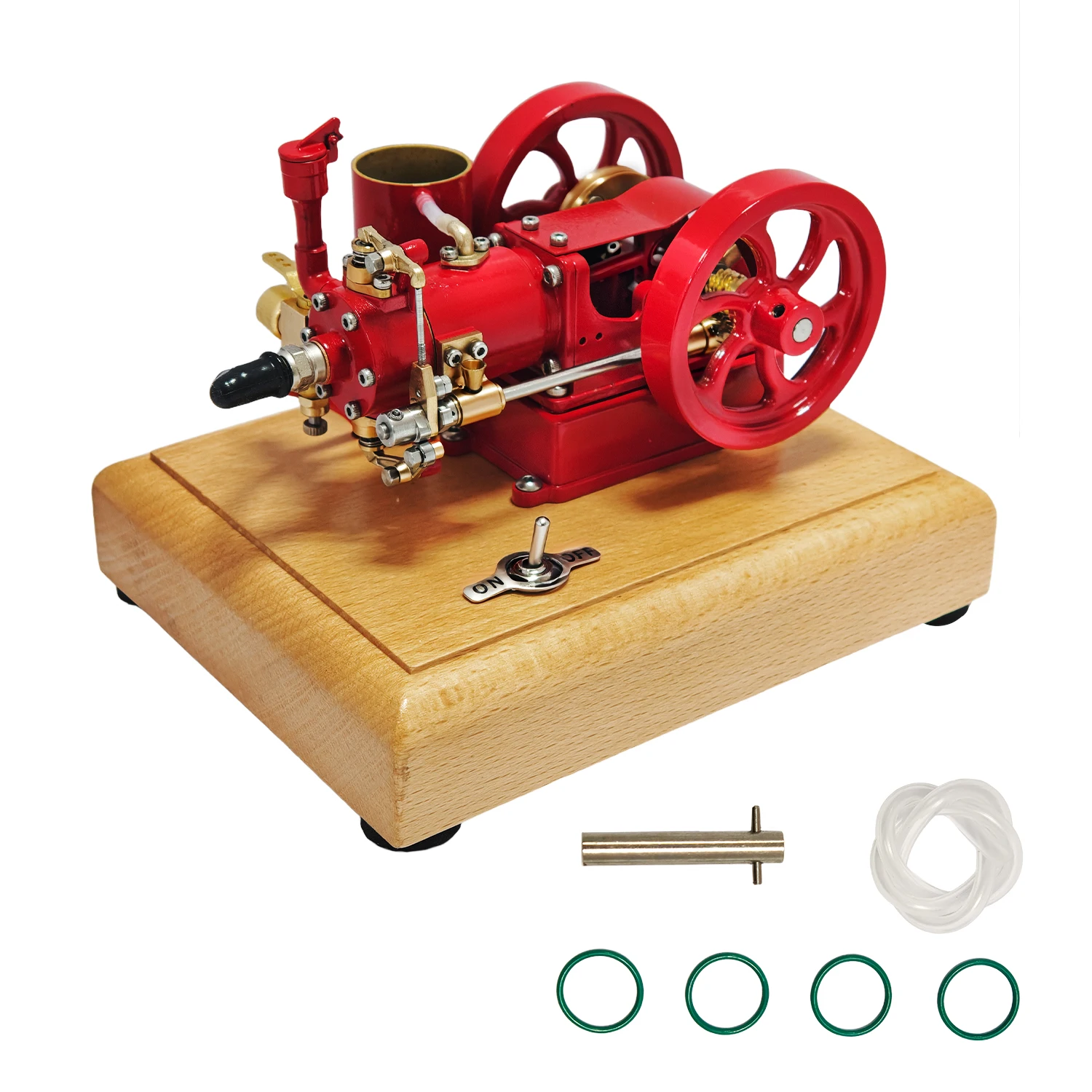 

Mini M25 Engine Model Metal Internal Combustion Engine Model with Base Physics Experiment Teaching Aids Gift