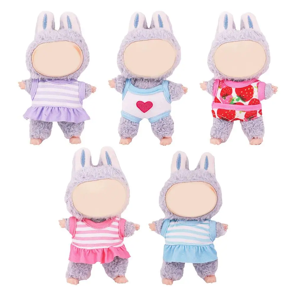 17cm Doll's Clothes For Labubu Cute Mini Swimsuit Outfit Clothing Accessories Holiday Gifts For Labubu Doll Changing Clothes