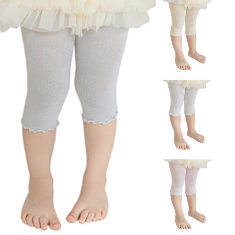 Toddler Leggings for Spring Elastic Pantyhose Tights Pants Stretch Stockings for Girl Soft Cropped Pants