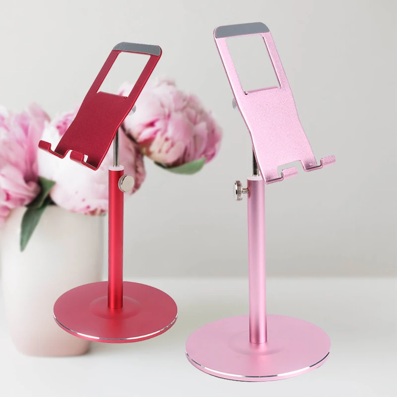 

Adjustable Desktop Aluminum Phone Stand, Tablet Desk Holder, iPhone, Android Mobile Phone Holder