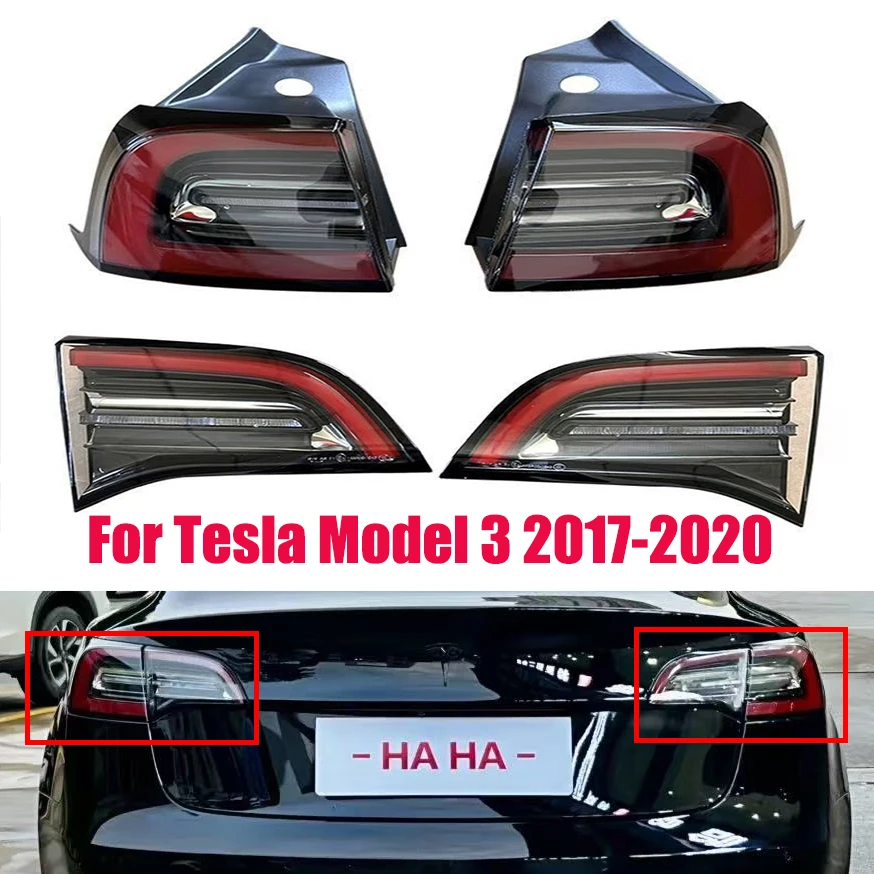 1077402 1077397-00-G For Tesla Model 3 Tail Light Turn Signal Brake Light Driving Light 2017-2020 Asian/European Version