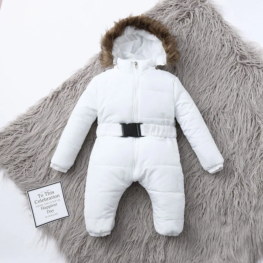 Skiing Clothes Kids Winter Jacket Outfit Infant Warm Thick Girl Coat Hooded Boy Baby Jumpsuit Romper Boys Outfits&Set