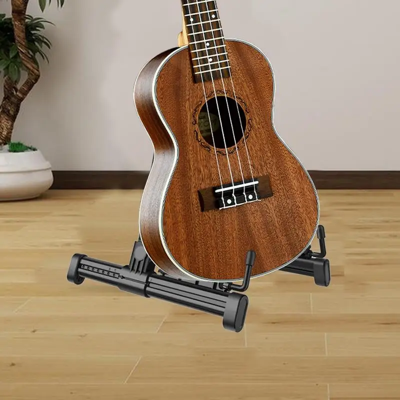 Foldable Guitar Stand Guitar Folding A-Shape Frame Stand With Anti-slip Rubber Pads Folk Guitar A Frame Floor Shelf For Electric