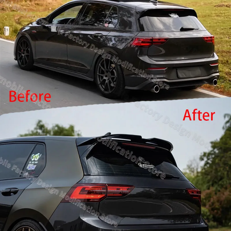 Rear Spoiler Wing for VW Golf 8 8.5 MK8 MK8.5 GTI Pro R-line 2020-2025 Car Roof Lip Tail Fin Guard Board Lid Tuning Accessories