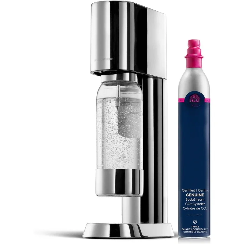 Sparkling Water Maker Bundle, 60L CO2 Canister, BPA Free Carbonating Bottle