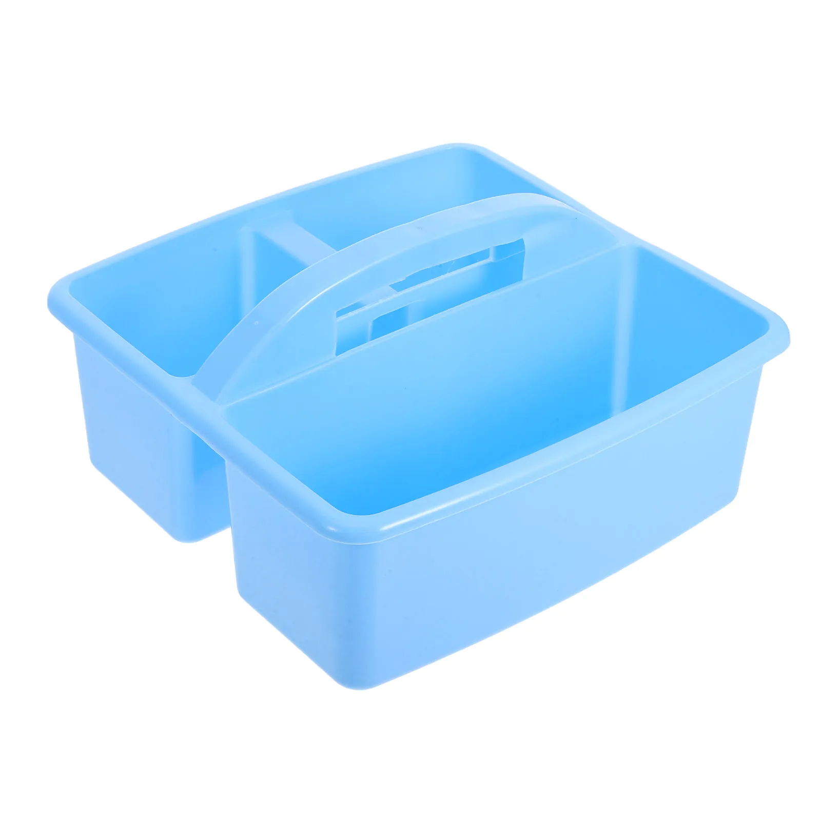 

Classroom Storage Caddy 3 Section Handled Organizer for Art Craft Supplies Portable School Stationery Tote Room Office