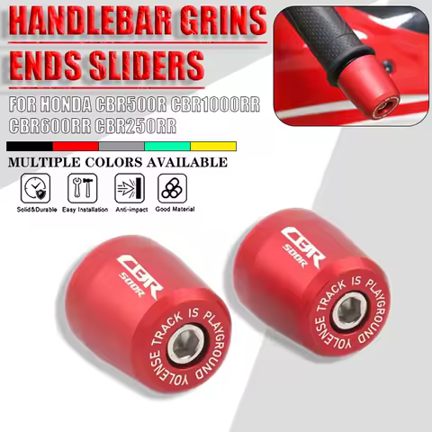 For Honda CBR500R CBR1000RR CBR600RR CBR250RR motorcycle handle bar end handlebar grips ends cap plug slider counterweight cover
