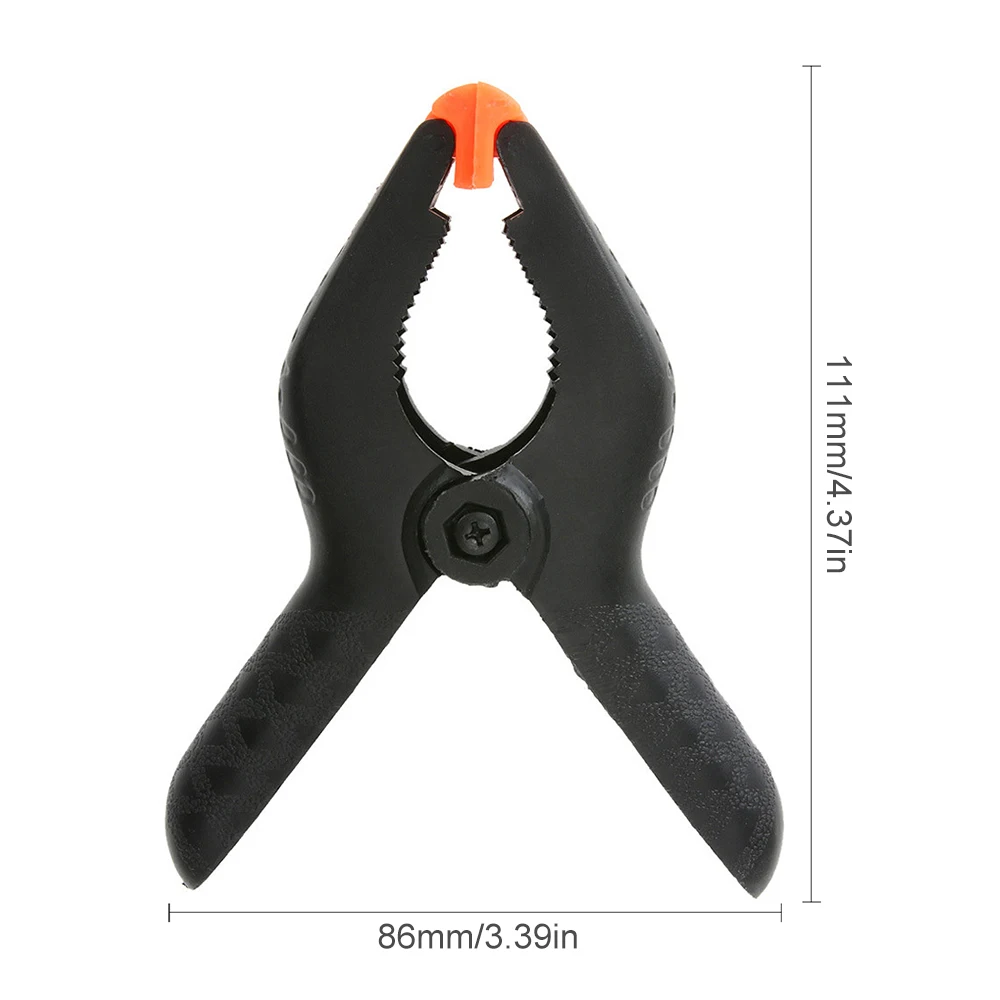 4 Inch Multifunction  Plastic Nylon Fixed Clip DIY Tools with A-type Spring Clamps and 50mm Maximum Opening for Woodworking