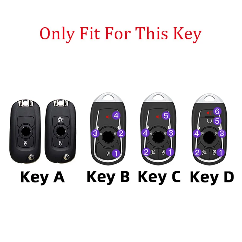 Car Remote Key Case Cover For Buick Envision Vervno Encore GS 20T 28T New LACROSSE Opel Astra K Car Styling Accessories