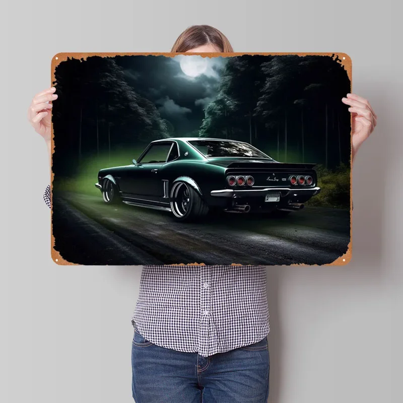 JDM Car Nissan Skyline 200 Car Sign Wall Art Decor Bedroom Decoration Vintage Metal Tin Sign Plaques for Garage Wall Decoration