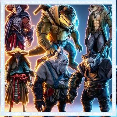 en-stock-alianza-de-artesano-furui-planet-tigre-blanco-ermitano-viejo-hombre-lobo-blanco-william-cocodrilo-conejo-panda