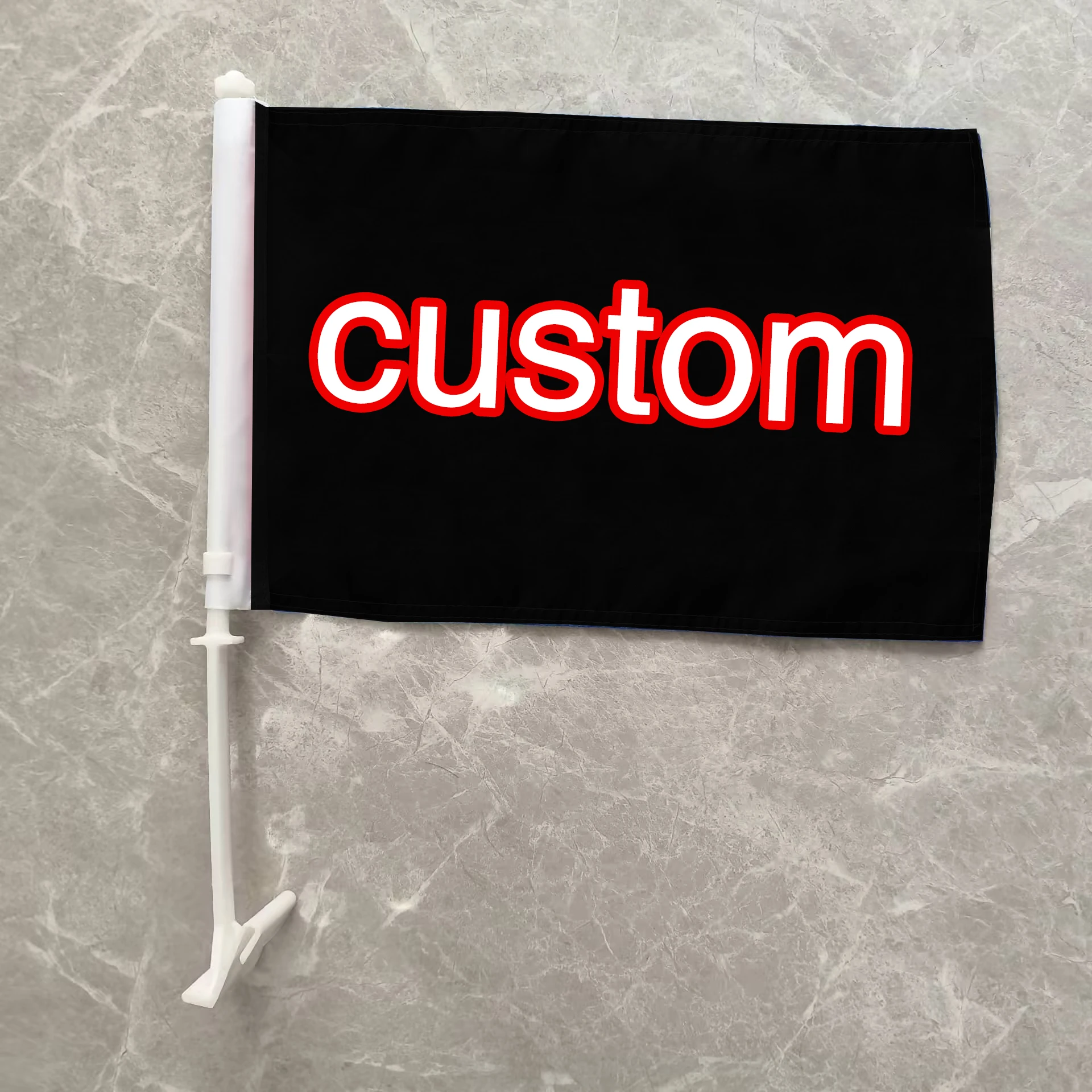 Aerlxemrbrae  30x45cm  Custom Polyester Car Flag -Custom with Your Design, Banner for Sports Events, Parades & Car Decoration