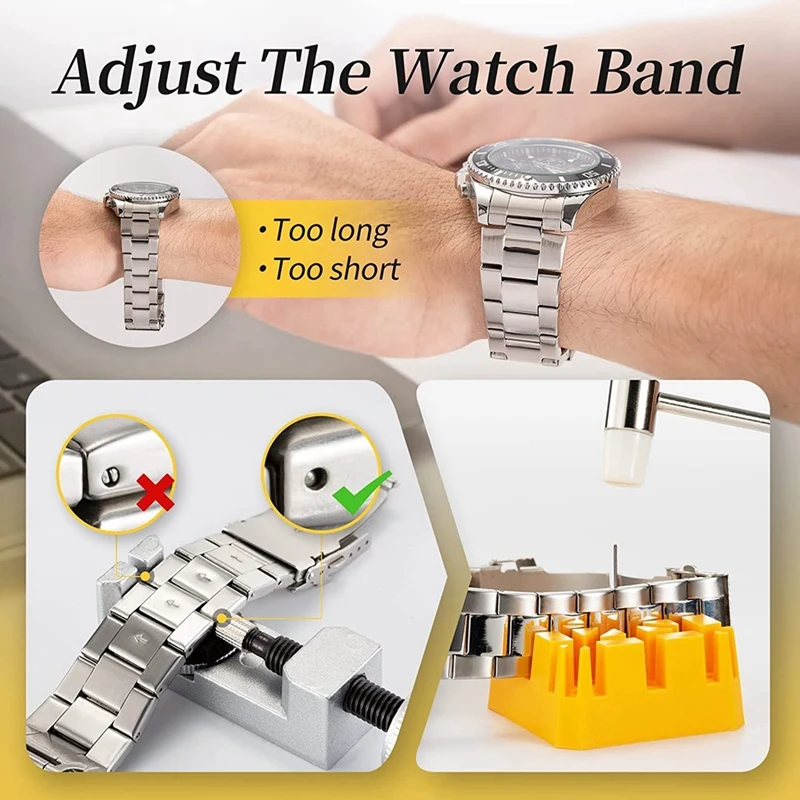 1 Set Watchmaker Watch Repair Repairing Tools Kit Case Remover Opener Bar Set Convenience Brand Clock Tool