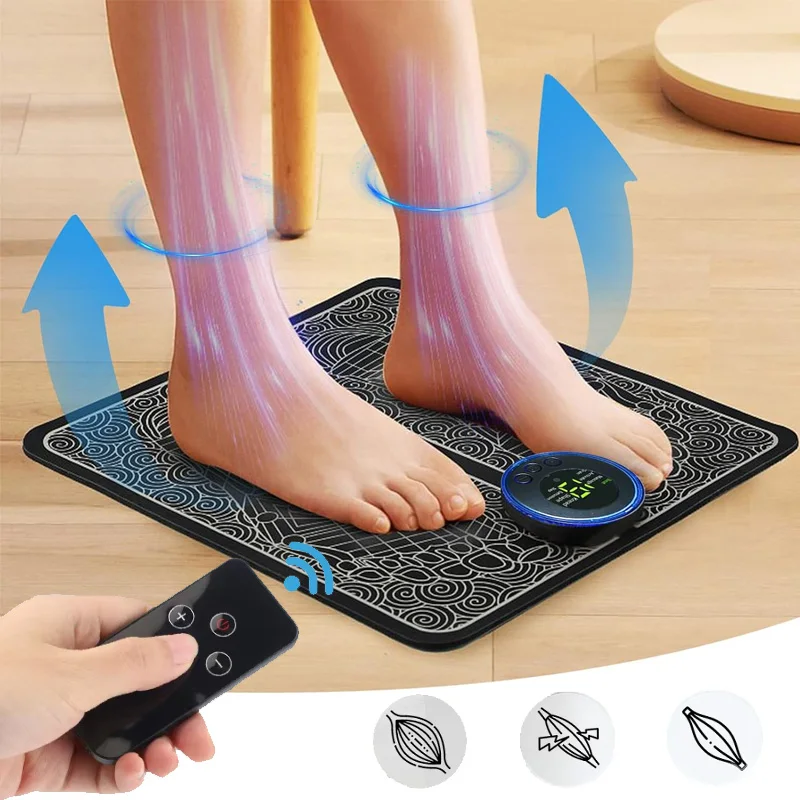 

EMS Foot Massager Pad Relief Pain Relax Feet Acupoints Massage Electric Muscle Stimulation Improve Blood Circulation Relax Feet