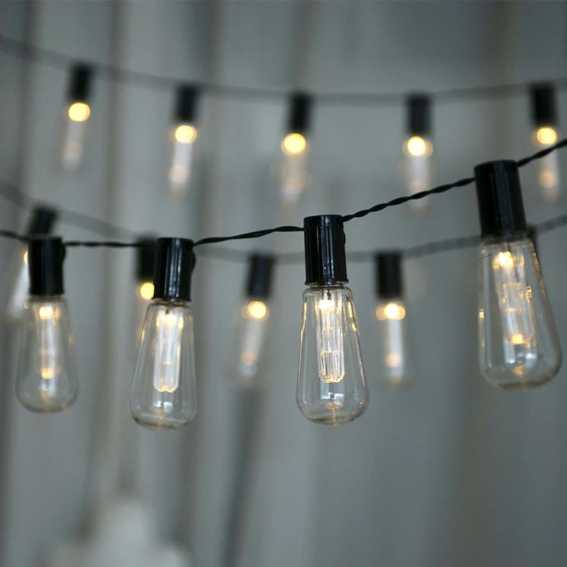 

Solar LED String Lights Outdoor Decorative Bulb IP65 Waterproof Garden Lights Holiday Garland For Vegetable Garden Decoration