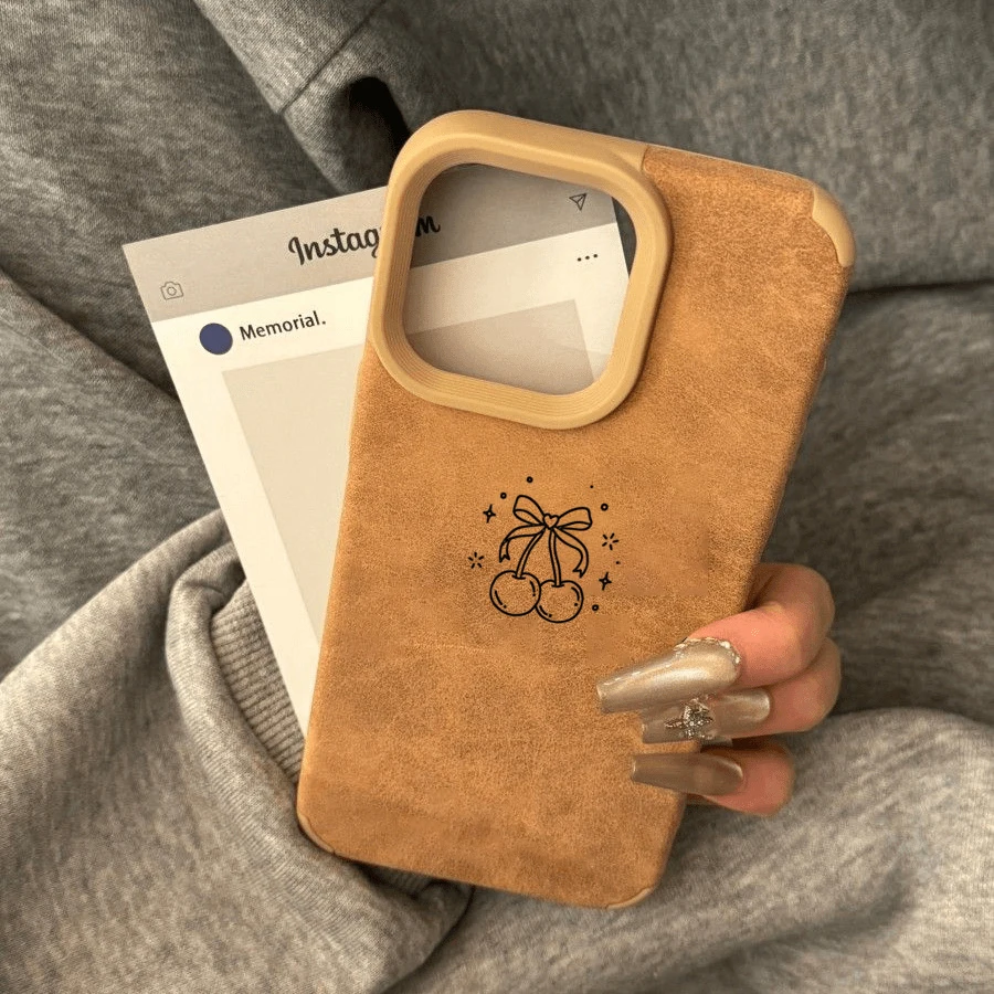 Niedliche Minimalistische Kirschschleife Handyhülle für iPhone 16 Hüllen iPhone 17 Pro Max 13 11 12 15 14 16 Plus XS X XR Stoßfeste Fallschutz-Hülle – Detail 10