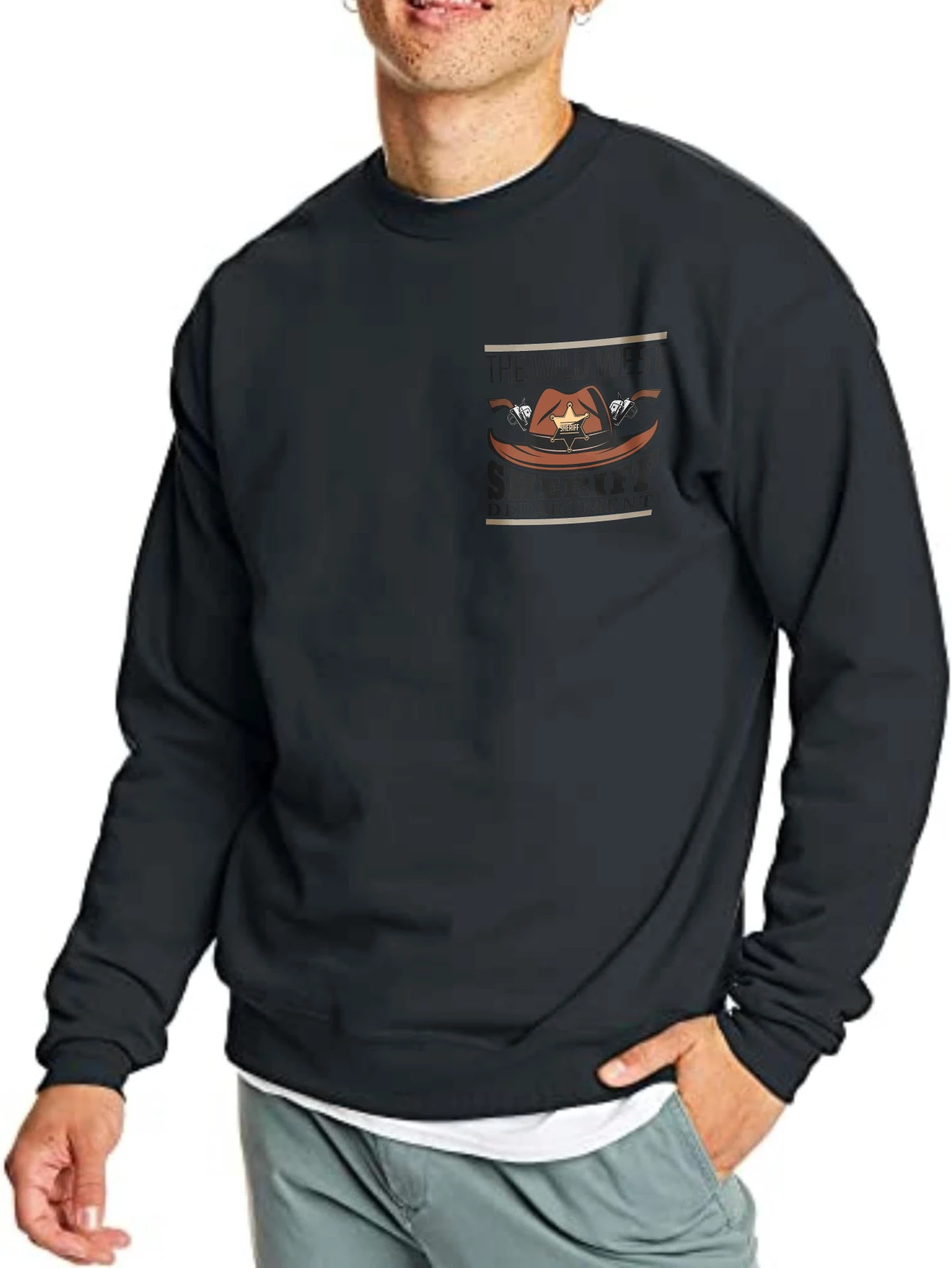 

Men's t-shirts Oversize Hip-Hop Autumn Long sleeves Turkey And Pilgrim Printed Graphic t-shirt 90s vintage clothes Daily