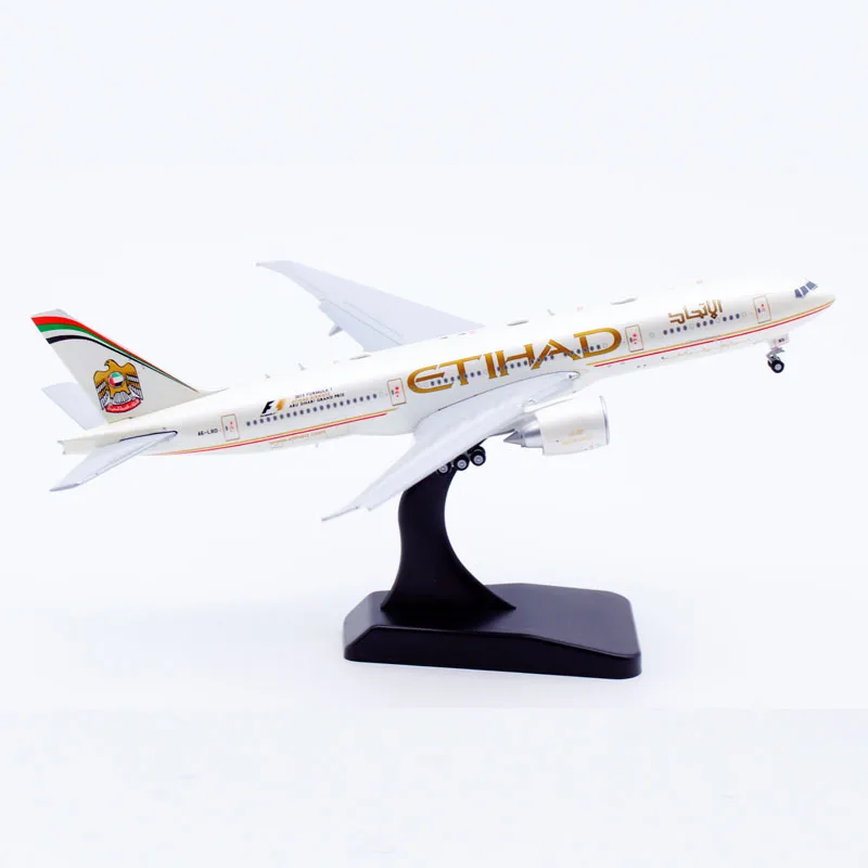 XX40107A 합금 수집용 비행기 선물 JC 날개 1:400 Etihad Airways 보잉 B777-200LR 다이캐스트 항공기 모델 A6-LRD 플랩 다운